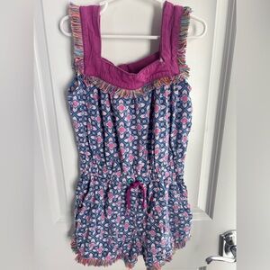 Matilda Jane Pink and Blue Patterned Kids Romper